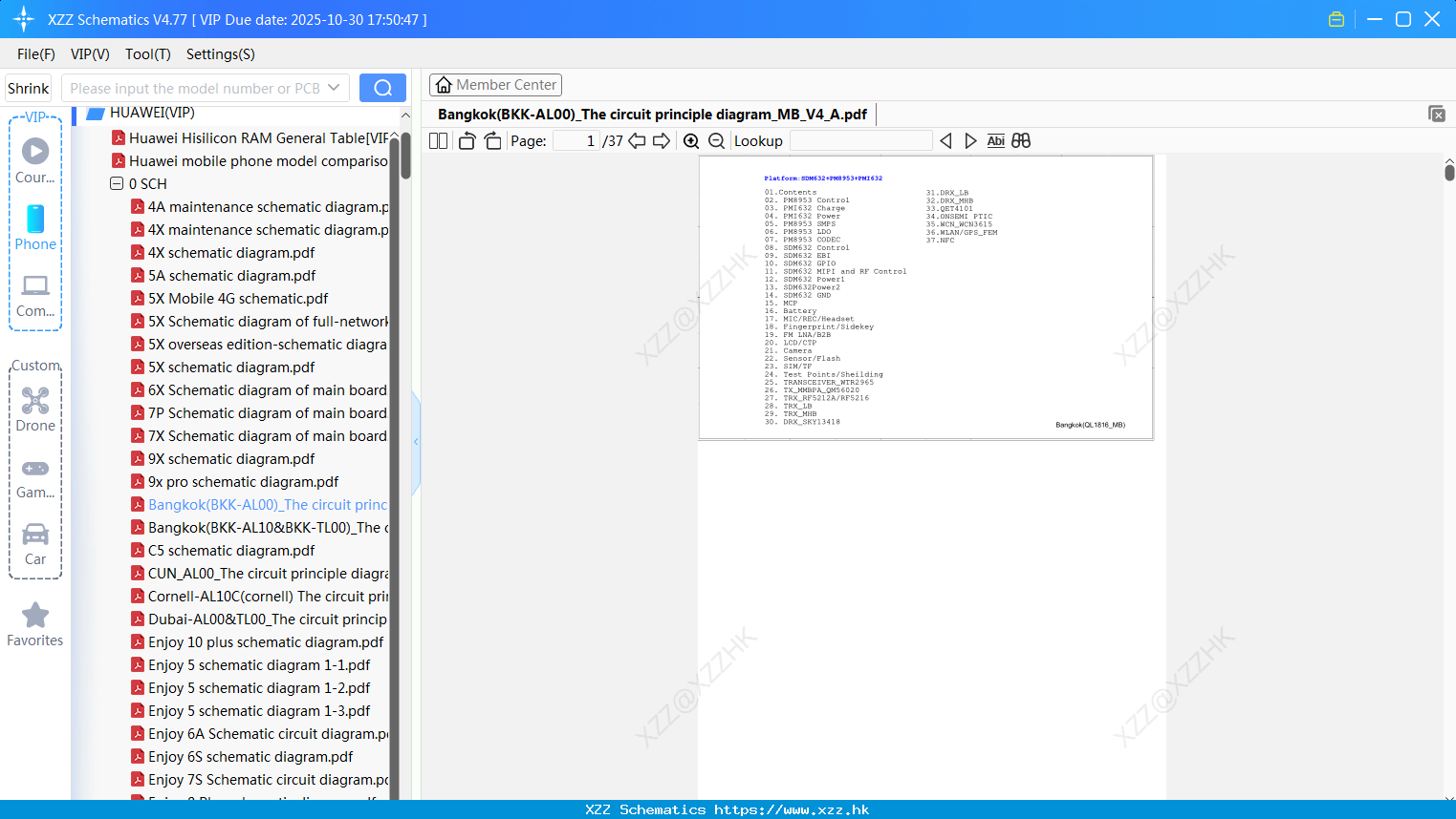 Huawei Bangkok(BKK-AL00)_The Circuit Principle Diagram_MB_V4_A